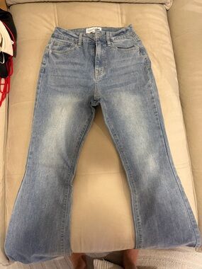 Fashion Nova Light Blue Flare Jeans